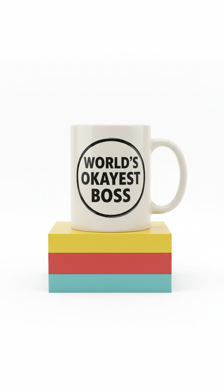 World's Okayest Boss Ceramic Mug